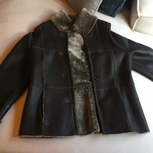 Sheepskin lamb coat